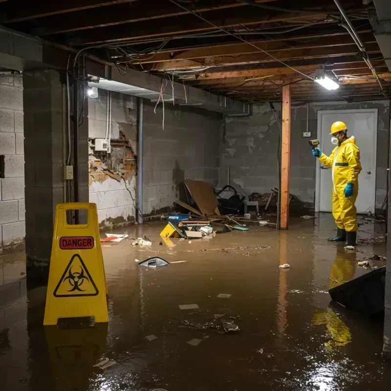 Flooded Basement Electrical Hazard in Camden, DE Property